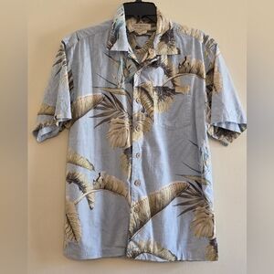 Island Republic Men's Tropical Hawaiian Shirt Small Cotton Blend Resortwear